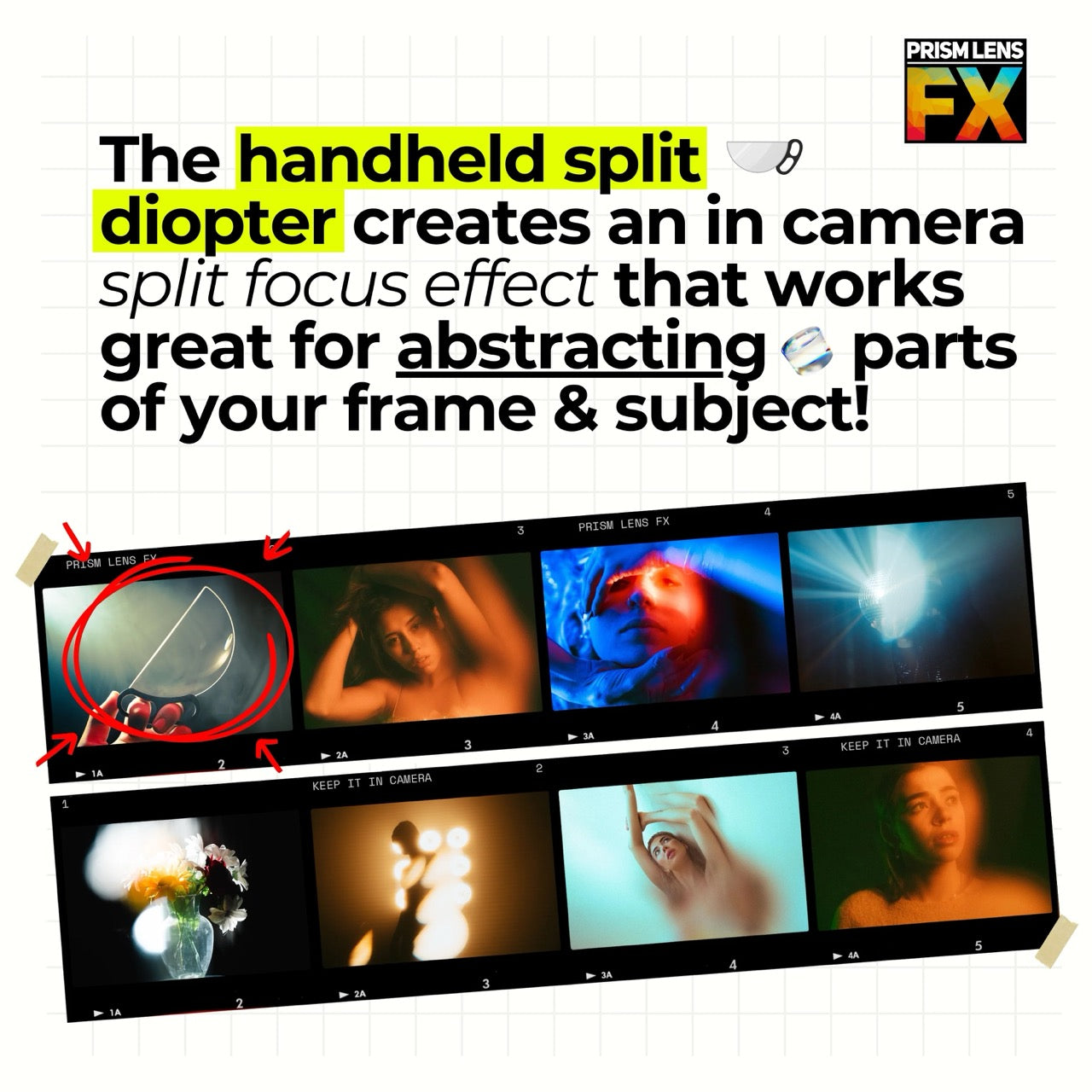 100mm Handheld Split Diopter