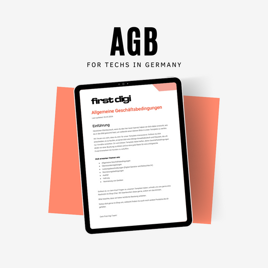 Terms of Service (AGB) Template Germany