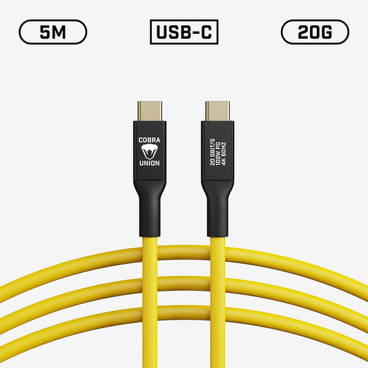 USB-C Tether Cable - 5M 20G Straight