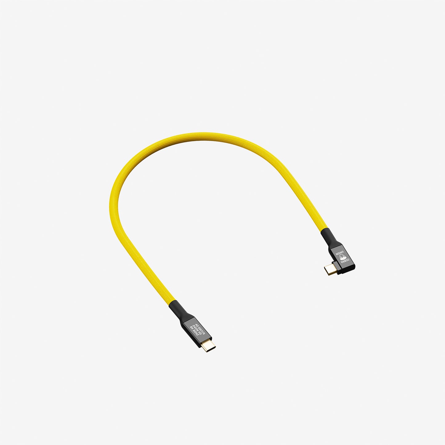 USB-C Cable 0,3M 40G - Yellow Angled