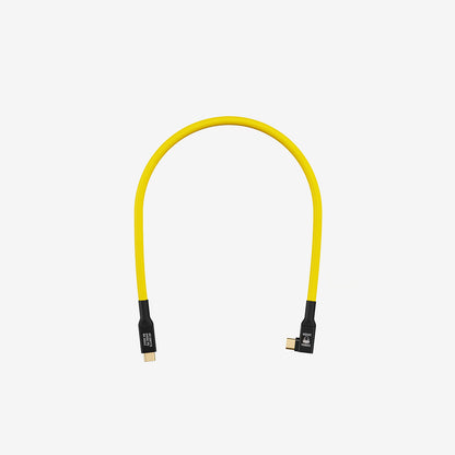 USB-C Cable 0,3M 40G - Yellow Angled