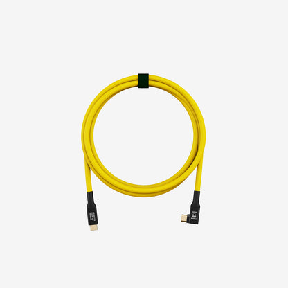 USB-C Cable 1,2M 40G - Yellow Angled