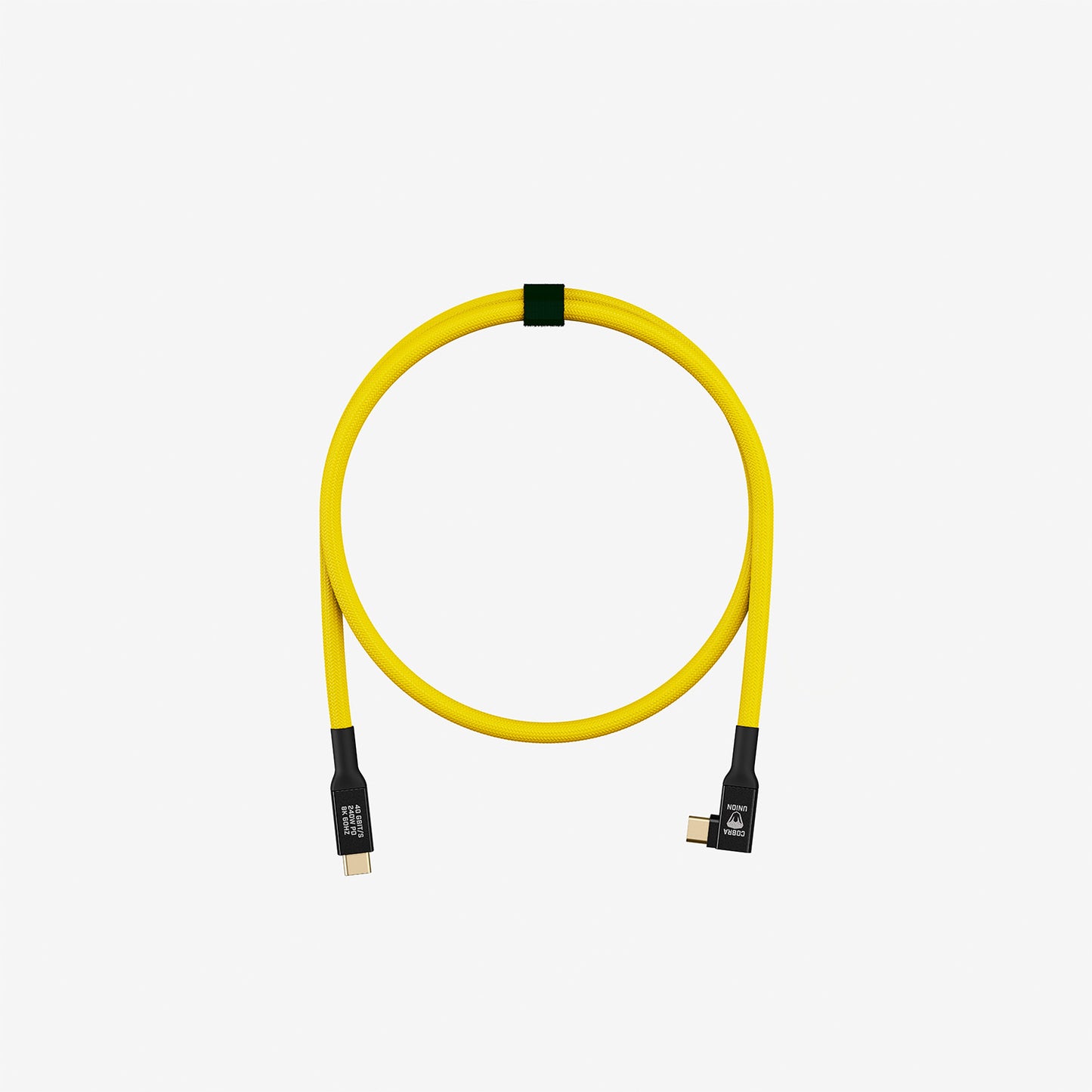 USB-C Cable 0,5M 40G - Yellow Angled