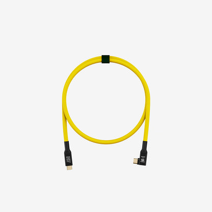 USB-C Cable 0,5M 40G - Yellow Angled